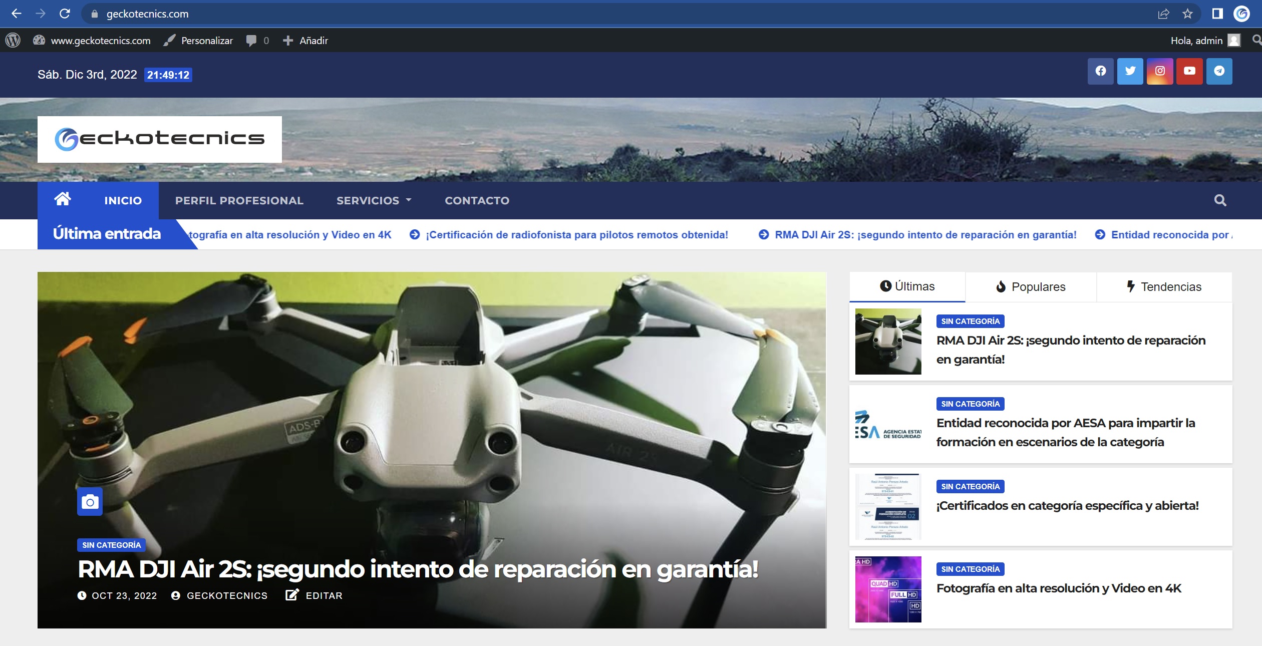 ¡Estrenamos web: www.geckotecnics.com!