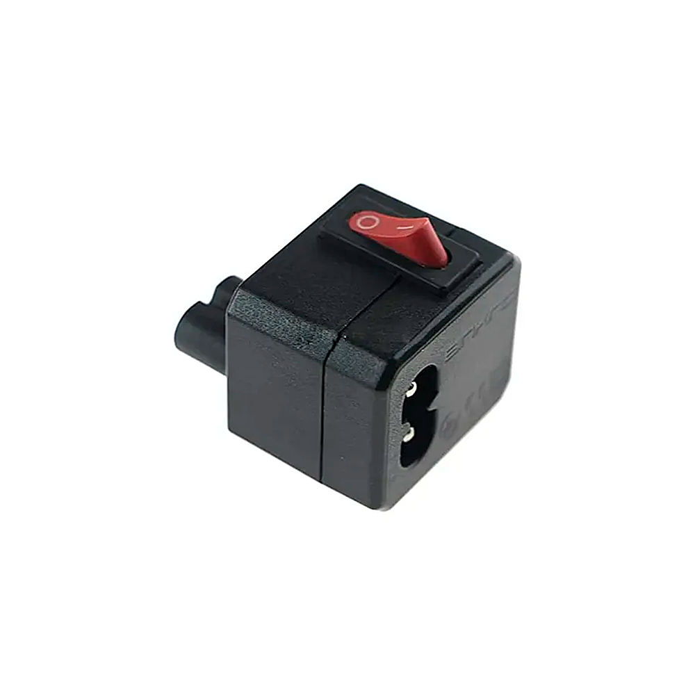 Adaptador corriente Binxing con interruptor (Conector IEC C7)