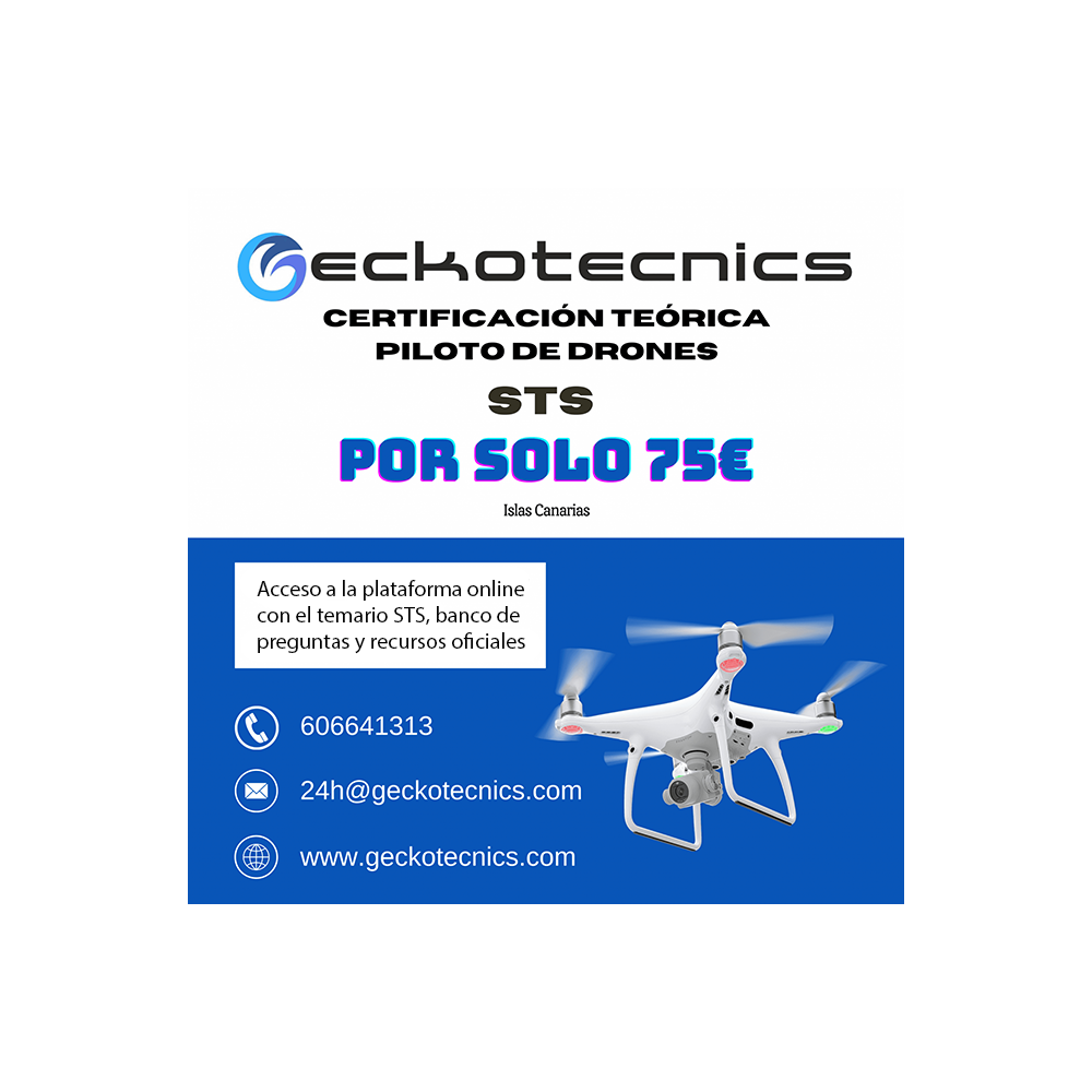 Temario oficial UAS Categoría Específica STS (plataforma de formación online)